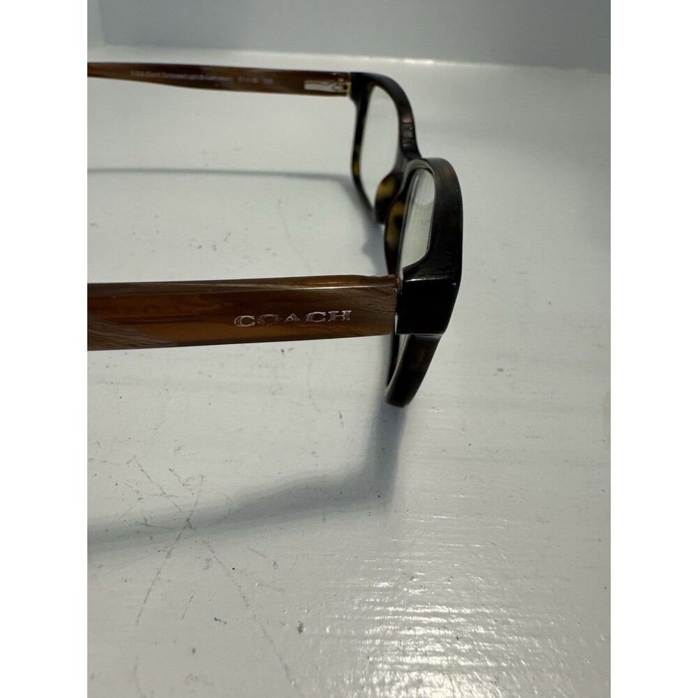 Coach Women’s  Tortoise Shell Rectangular Full Rim eyeglass frames only - Picture 3 of 4